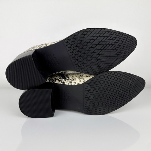 Blondo Women's Elvina Snake Print Leather Ankle Boots Gray Size 8.5 - Picture 9 of 11